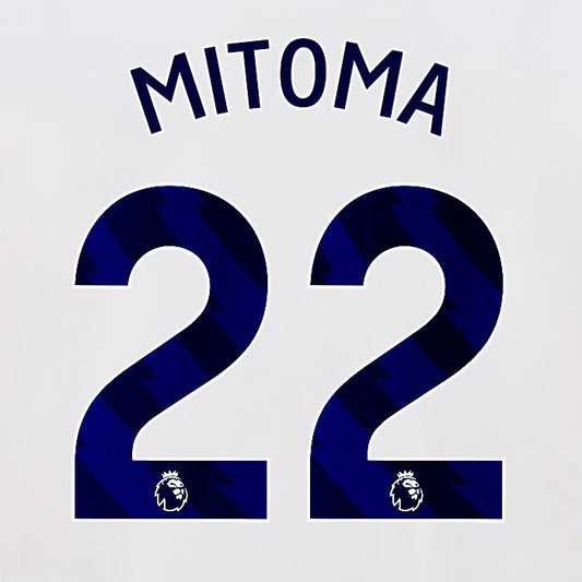 2024 2025 OFFICIAL BRIGHTON MITOMA 22 HOME BLUE PLAYER SIZE NAMESET