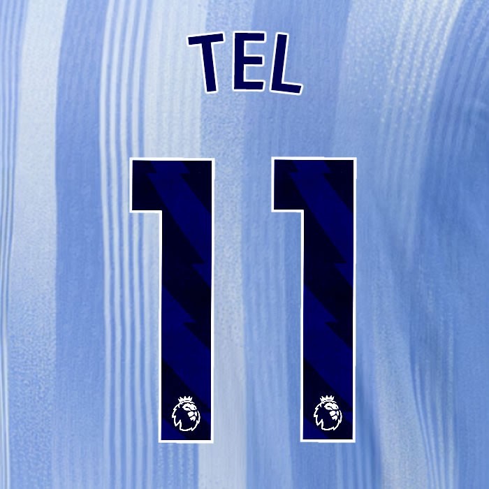 2024 2025 TOTTENHAM TEL 11 BLUE AWAY PLAYER SIZE NAME SET