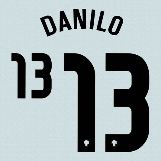 PORTUGAL 2020 2021 OFFICIAL SPORTING ID DANILO 13 AWAY PLAYER SIZE NAMESET
