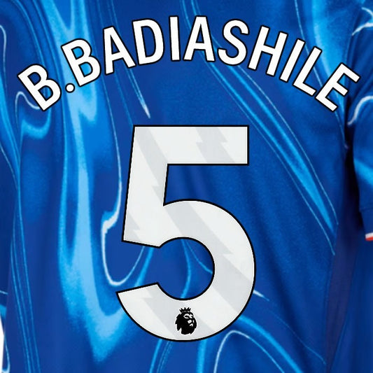 2024 2025 OFFICIAL CHELSEA B. BADIASHILE 5 WHITE HOME PLAYER SIZE NAMESET