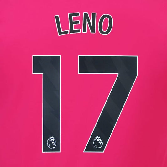 2023 2024 OFFICIAL FULHAM AVERY DENNISON LENO 17 AWAY PLAYER SIZE NAMESET