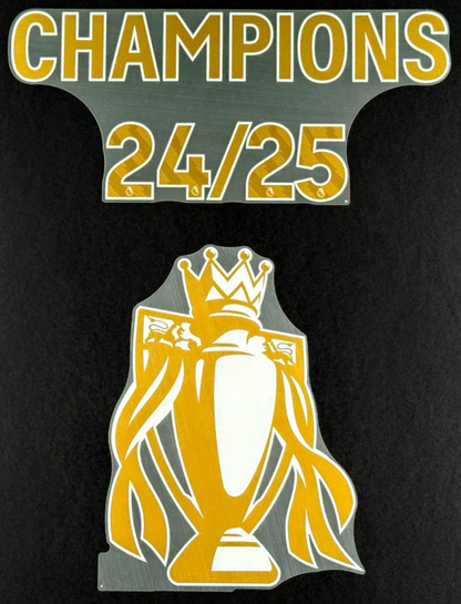 LIVERPOOL CHAMPIONS 24/25 + TROPHY GOLD OFFICIAL AVERY DENNISON
