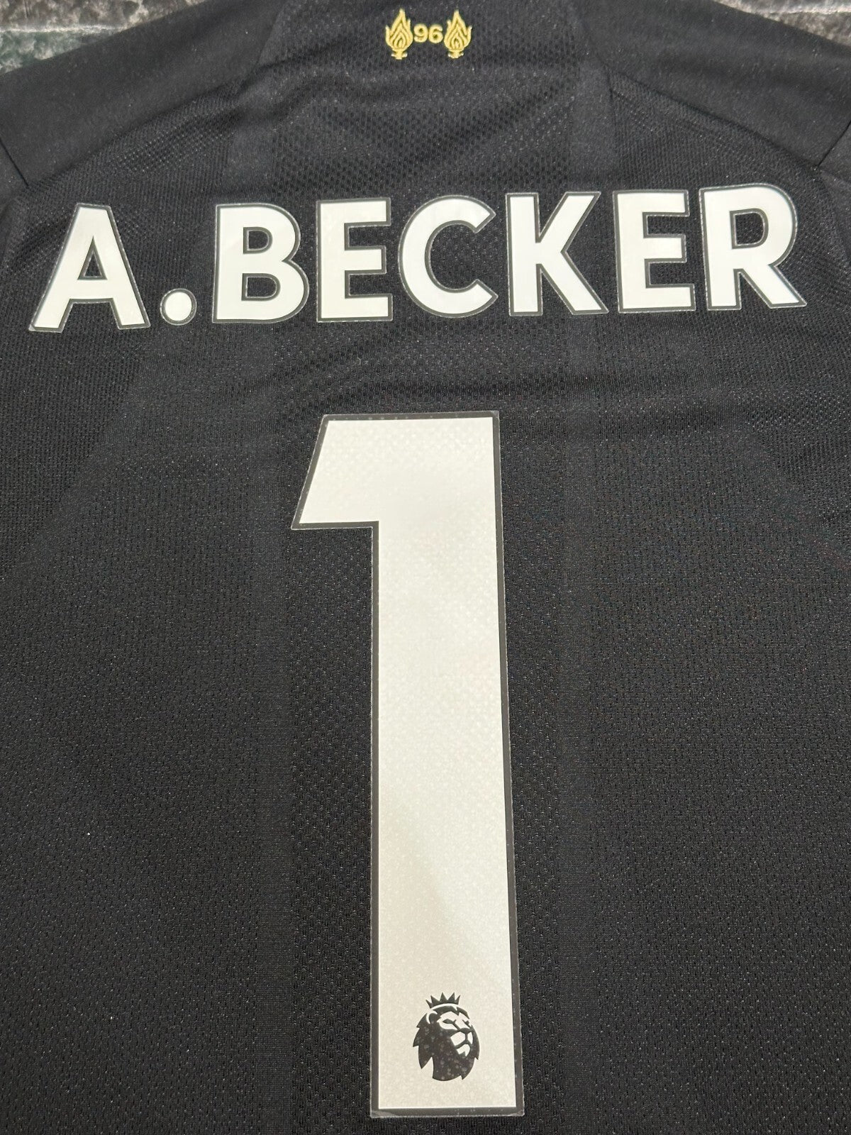 BNWT 2019 2020 NEW BALANCE LIVERPOOL GOALKEEPER SHIRT A BECKER 1 KIDS 9-10 YEARS