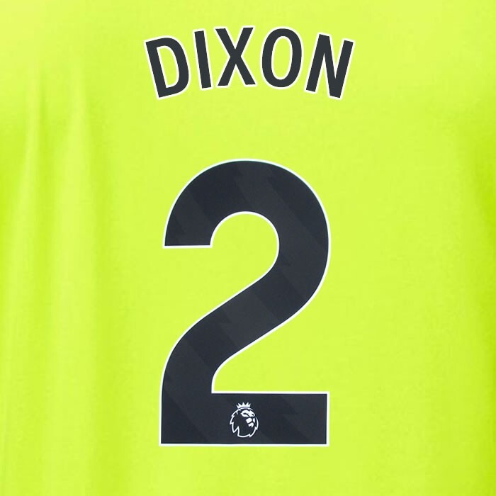 ARSENAL 2023/24 DIXON 2 OFFICIAL AVERY DENNISON BLACK PLAYER SIZE NAME SET