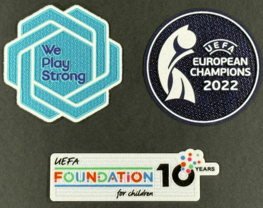 2025 OFFICIAL SPORTING ID WOMENS CHAMPIONS (2022) SLEEVE PATCH SET