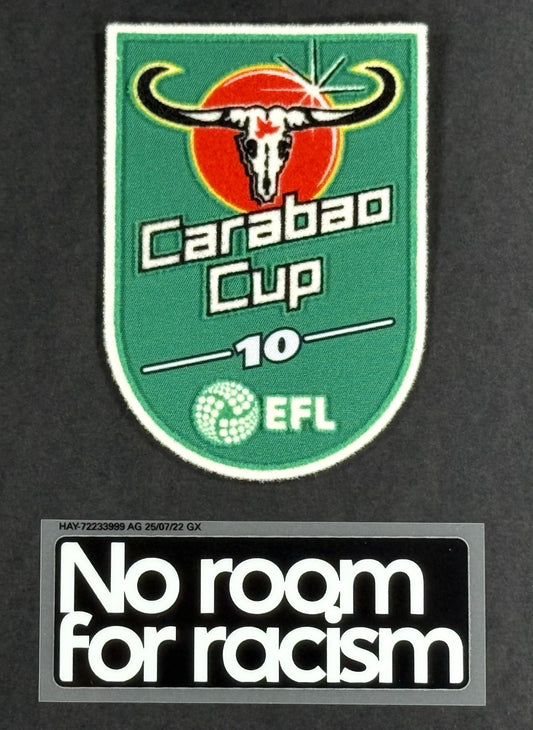 2025 2026 LIVERPOOL EFL CARABAO CUP & NO ROOM FOR RACISM SLEEVE PATCHES