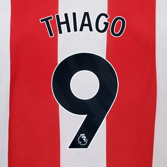 2024 2025 BRENTFORD THIAGO 9 OFFICIAL BLACK HOME PLAYER SIZE NAMESET