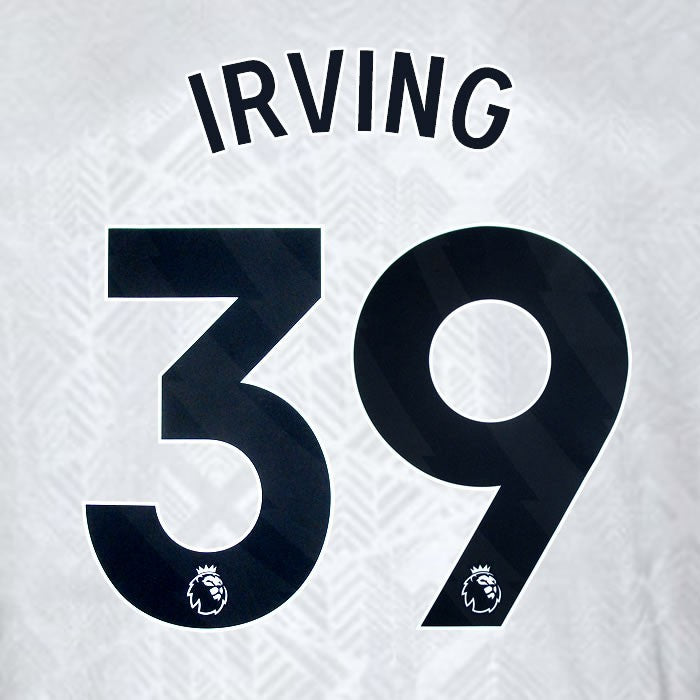2024 2025 WEST HAM IRVING 39 OFFICIAL 3RD BLACK PLAYER SIZE NAMESET
