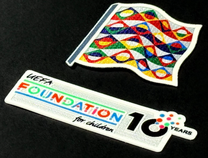 25/26  UEFA NATIONS LEAGUE FOUNDATION 10 YEARS PLAYER SLEEVE PATCH 100MM