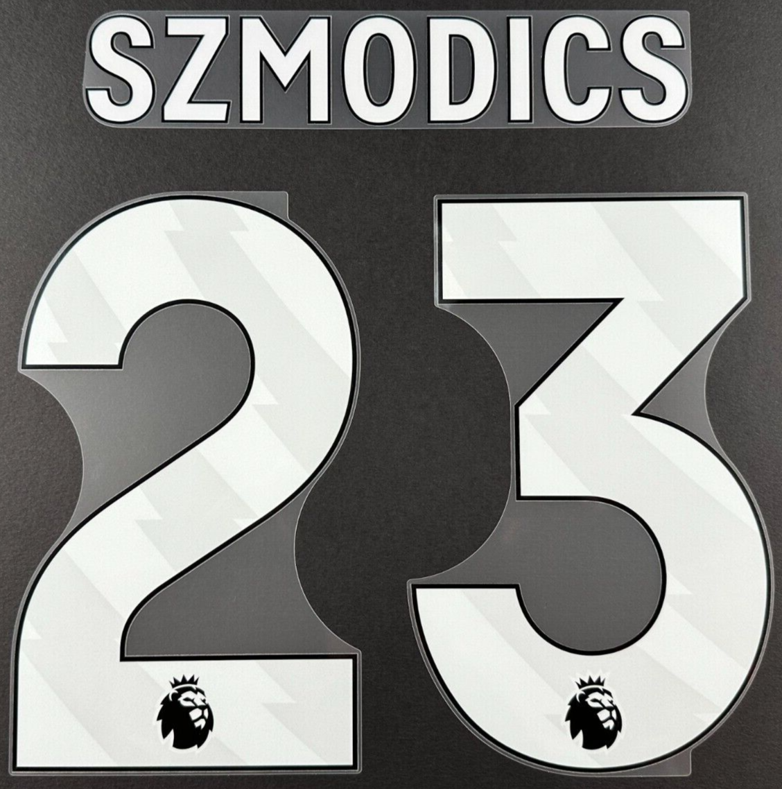 IPSWICH TOWN FC 24 - 25 SZMODICS 23 OFFICIAL AVERY DENNISON WHITE PLAYER SIZE