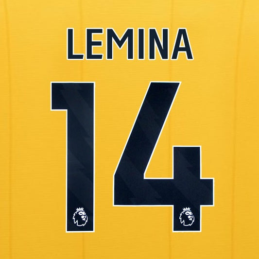 2023 2024 WOLVES HOME BLACK LEMINA 14 OFFICIAL PLAYER SIZE NAMESET