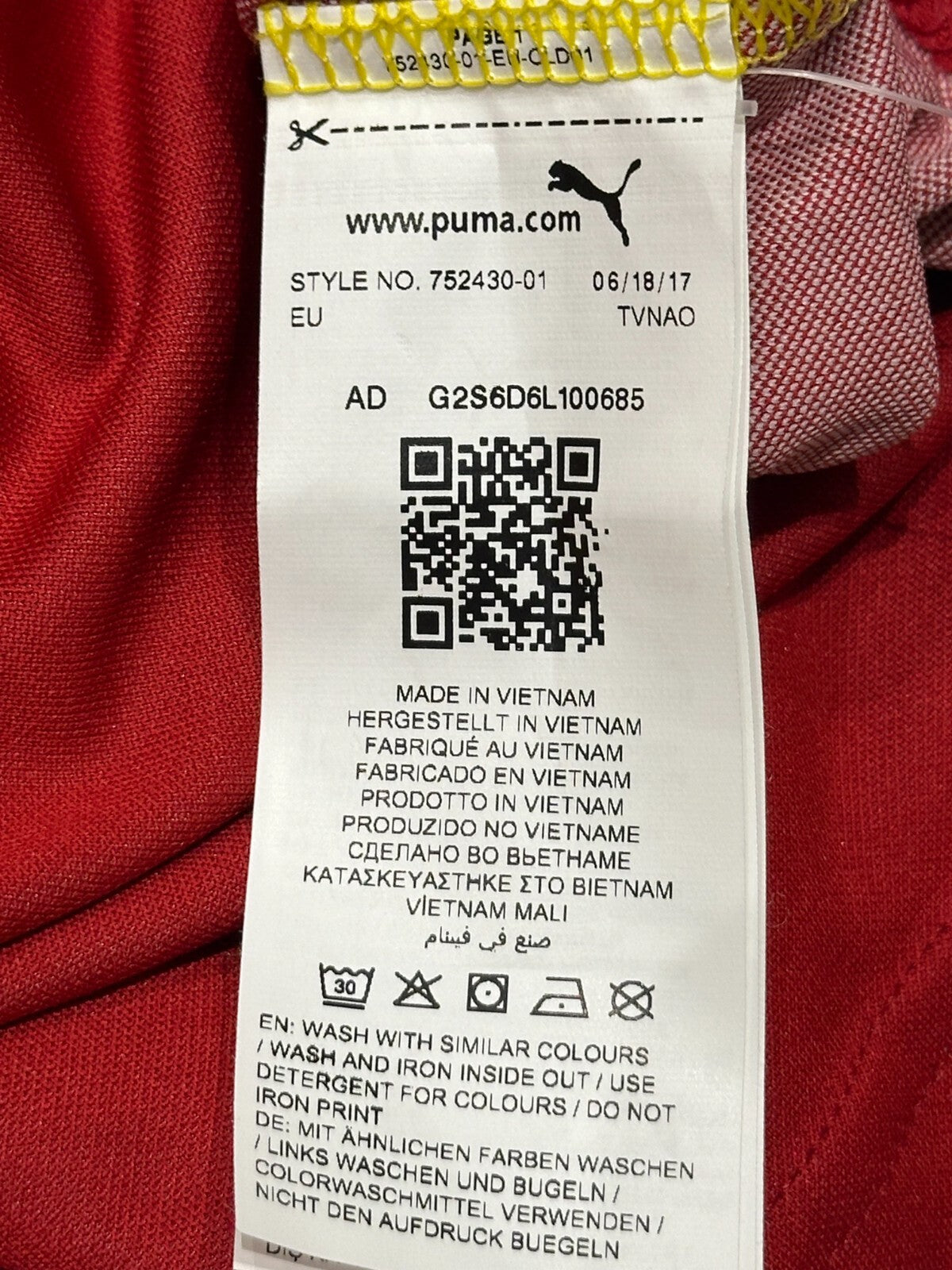 BRAND NEW PUMA GHANA 2018 2019 ATSU 7 HOME FOOTBALL SHIRT MEN'S SMALL