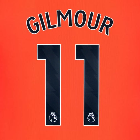 2023 2024 BRIGHTON GILMOUR 11 OFFICIAL BLACK 3RD PLAYER SIZE NAME SET