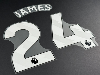 2025 2026 OFFICIAL CHELSEA JAMES 24 WHITE HOME PLAYER SIZE NAMESET