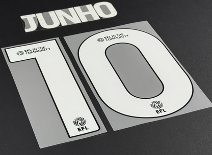 24 / 25 STOKE CITY FC JUNHO 10 OFFICIAL WHITE AWAY PLAYER SIZE NAME SET