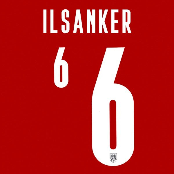 AUSTRIA 2020 2021 OFFICIAL ILSANKER 6 HOME PLAYER SIZE NAMESET