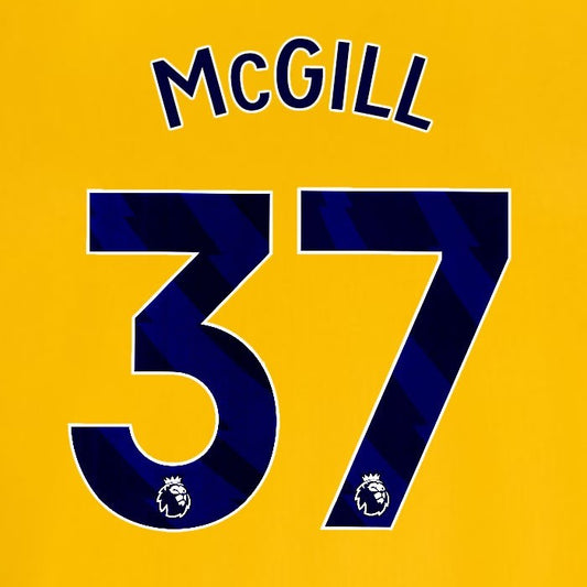 2024 2025 OFFICIAL BRIGHTON McGILL 37 AWAY BLUE PLAYER SIZE NAMESET