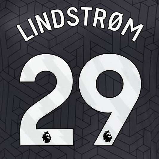 2024 2025 EVERTON LINDSTROM 29 OFFICIAL WHITEAWAY PLAYER SIZE NAMESET