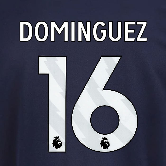 2025 2026 OFFICIAL NOTTINGHAM DOMINGUEZ 16 WHITE 3RD PLAYER SIZE NAMESET