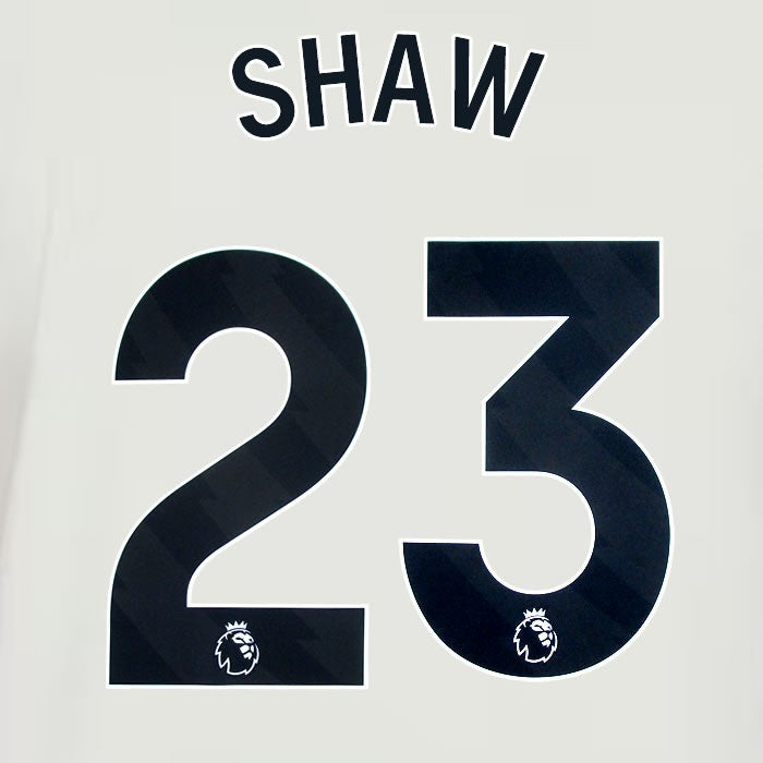 2024 2025 MANCHESTER UNITED SHAW 23 3RD BLACK PLAYER SIZE NAMESET