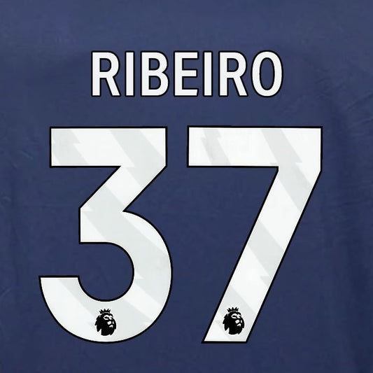 2023 2024 OFFICIAL NOTTINGHAM RIBEIRO 37 WHITE 3RD PLAYER SIZE NAMESET