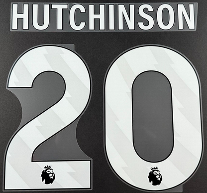 IPSWICH TOWN FC 24 - 25 HUTCHINSON 20 OFFICIAL AVERY DENNISON WHITE PLAYER SIZE