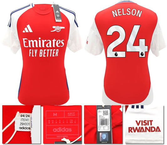 BNWT 2024/2025 ARSENAL F.C. ADIDAS HOME SHIRT NELSON 24