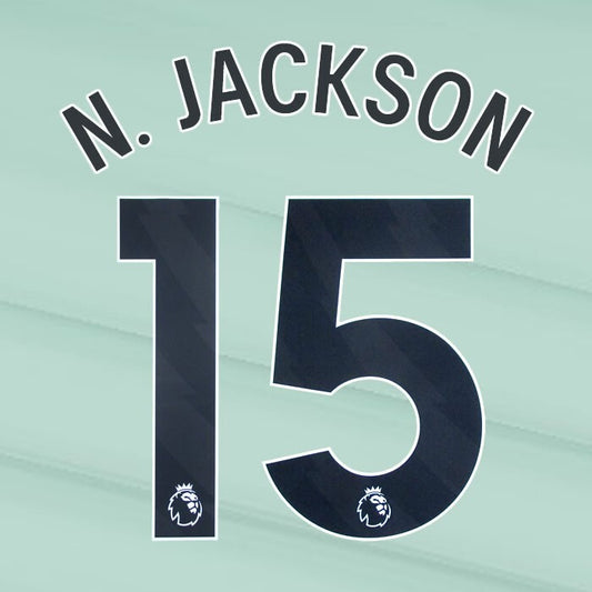 2023 2024 OFFICIAL CHELSEA N. JACKSON 15 BLACK 3RD PLAYER SIZE NAMESET