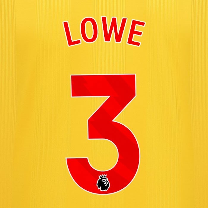 2023 2024 SHEFFIELD UNITED OFFICIAL LOWE 3 RED AWAY PLAYER SIZE NAMESET