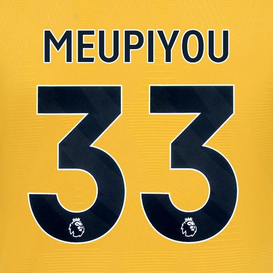 2024 2025 WOLVES HOME BLACK MEUPIYOU 33 OFFICIAL PLAYER SIZE NAMESET