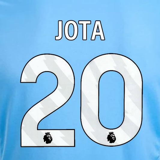 2024 2025 OFFICIAL NOTTINGHAM HUDSON JOTA 20 WHITE 3RD PLAYER SIZE NAMESET