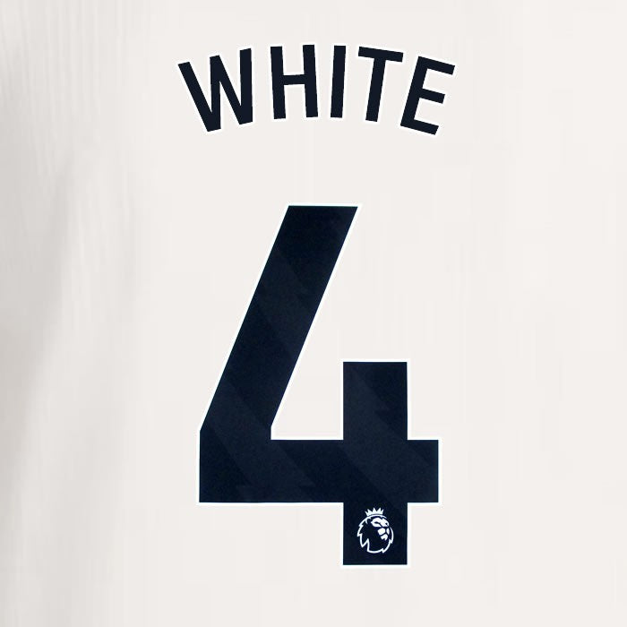 2025 2026 ARSENAL WHITE 4 BLACK 3RD OFFICIAL PLAYER SIZE NAMESET