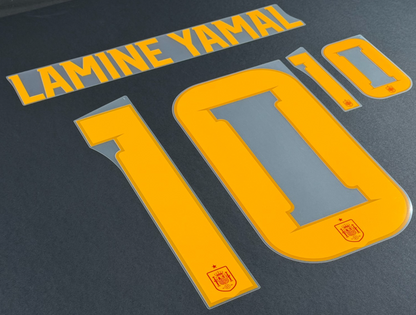 SPAIN 2026 (WC) OFFICIAL AVERY DENNISON LAMINE YAMAL 10 HOME PLAYER SIZE NAMESET