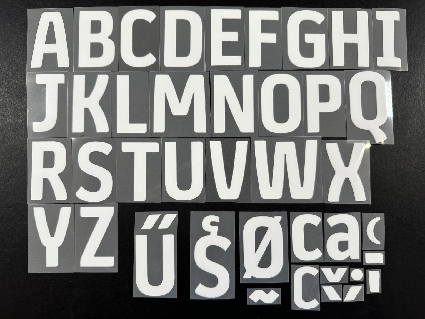 2023 2024 OFFICIAL EFL FOOTBALL LEAGUE WHITE PLAYER SIZE LETTERS