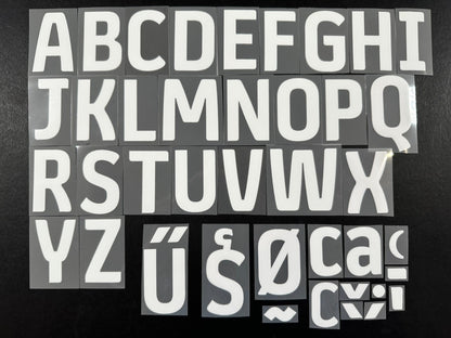 2023 2024 OFFICIAL EFL FOOTBALL LEAGUE WHITE PLAYER SIZE LETTERS