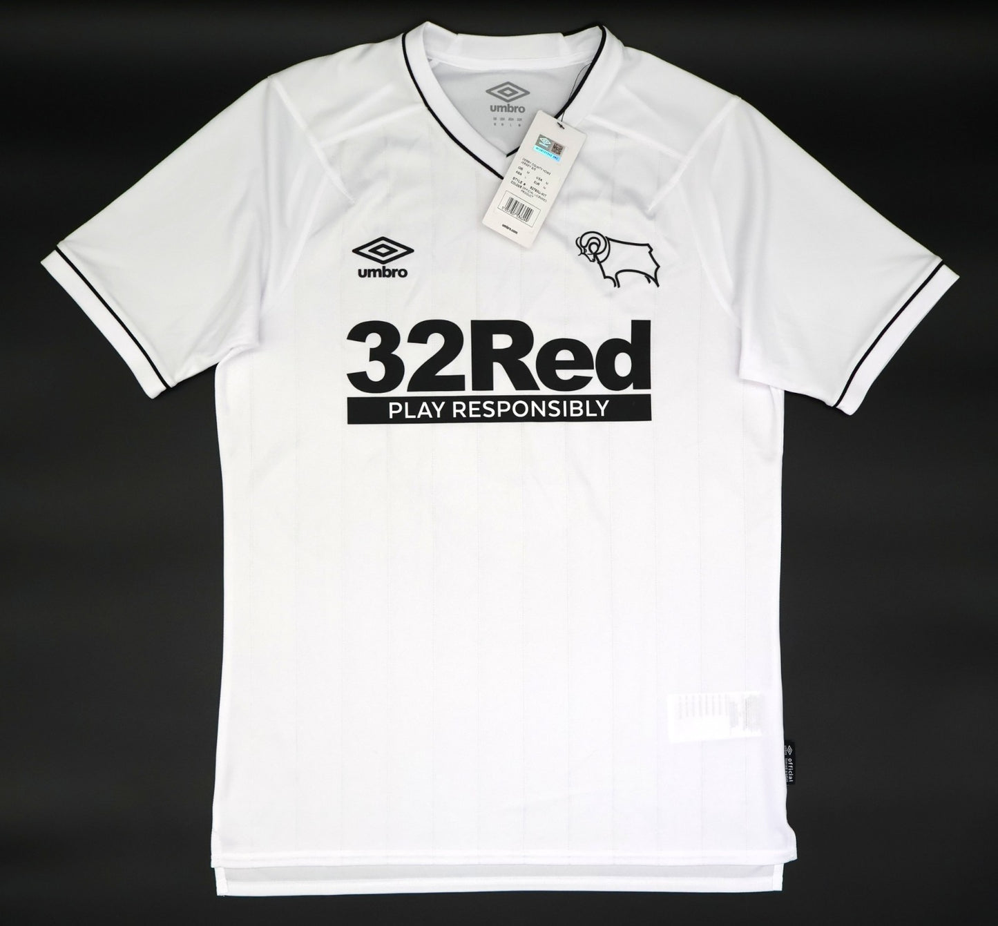 BNWT 2020 2021 DERBY HOME UMBRO FOOTBALL SHIRT WAGHORN 9 MEN'S MEDIUM