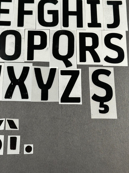 2023 2024 OFFICIAL EFL FOOTBALL LEAGUE BLACK PLAYER SIZE LETTERS