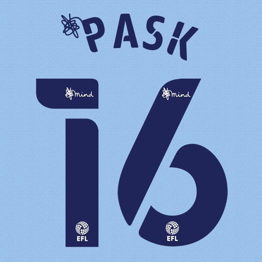 COVENTRY 2020 2021 OFFICIAL PASK 16 HOME PLAYER SIZE NAME SET