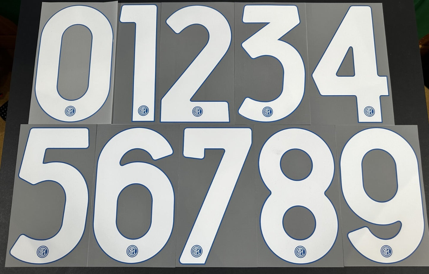 INTER MILAN 2020 2021 OFFICIAL HOME WHITE PLAYER SIZE NUMBER 255mm