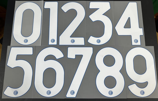 INTER MILAN 2020 2021 OFFICIAL HOME WHITE PLAYER SIZE NUMBER 255mm