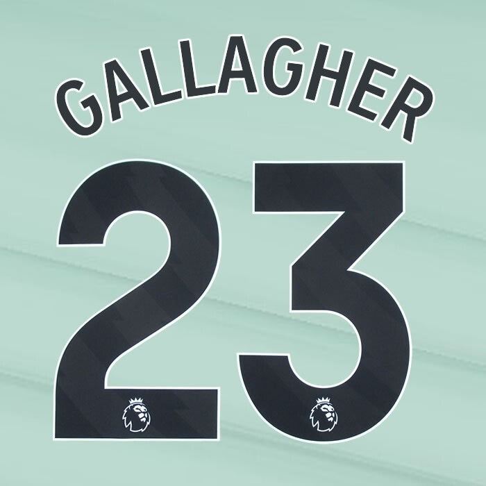 2023 2024 OFFICIAL CHELSEA GALLAGHER 23 BLACK 3RD PLAYER SIZE NAMESET