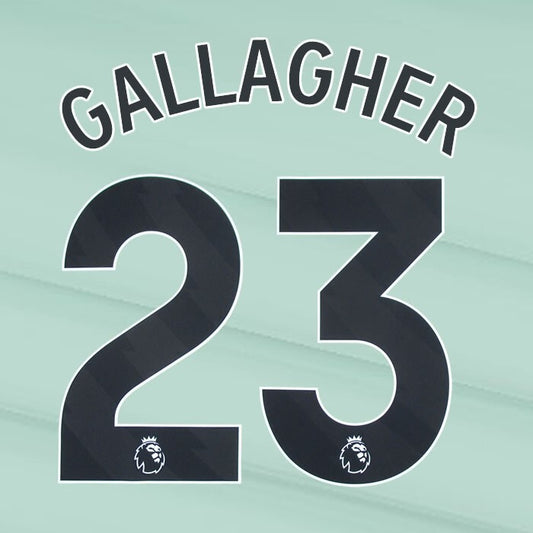 2023 2024 OFFICIAL CHELSEA GALLAGHER 23 BLACK 3RD PLAYER SIZE NAMESET