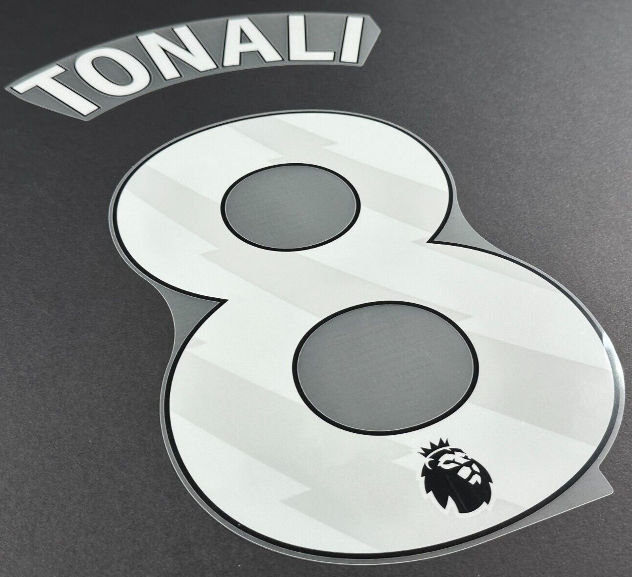 NEWCASTLE UNITED 24-25 TONALI 8 OFFICIAL AVERY DENNISON WHITE PLAYER SIZE SET