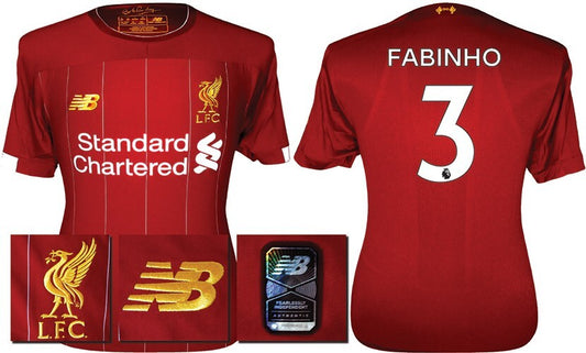 BNWT 2019 2020 NEW BALANCE LIVERPOOL HOME SHIRT FABINHO 3 MENS SIZE MEDIUM