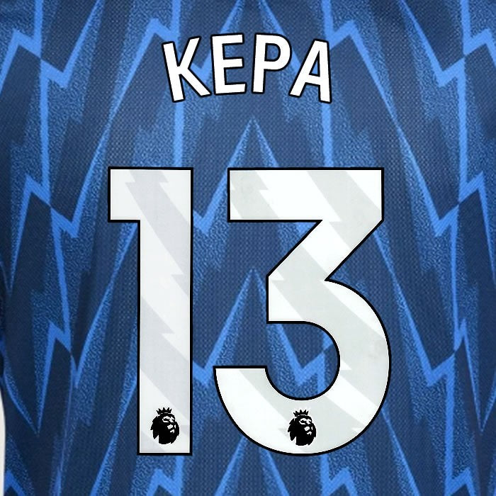 2025 2026 ARSENAL KEPA 13 WHITE AWAY OFFICIAL PLAYER SIZE NAMESET