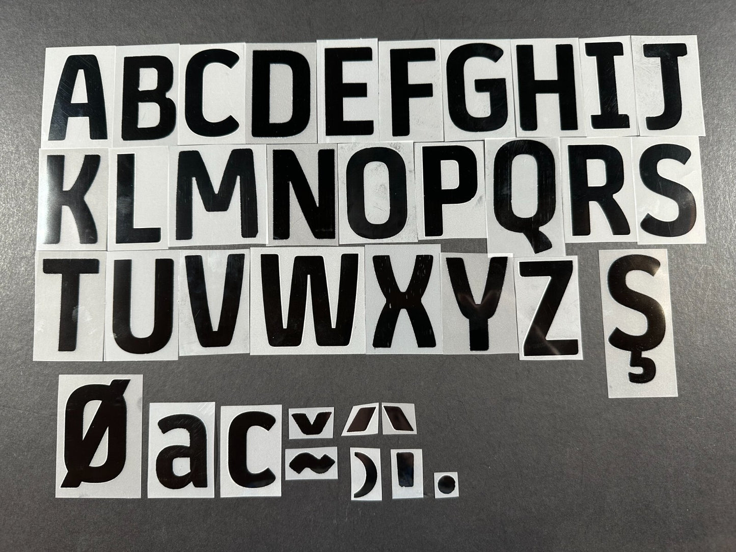 2023 2024 OFFICIAL EFL FOOTBALL LEAGUE BLACK PLAYER SIZE LETTERS