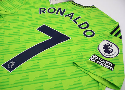 BNWT 2022 2023 MAN UTD ADIDAS THIRD SHIRT RONALDO 7 + PATCHES