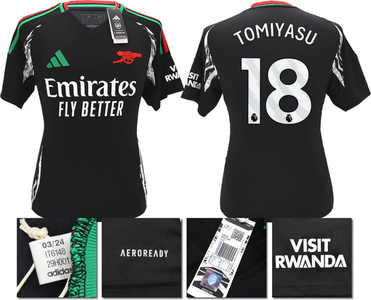 BNWT 2024/2025 ARSENAL F.C. ADIDAS AWAY SHIRT  TOMIYASU 18