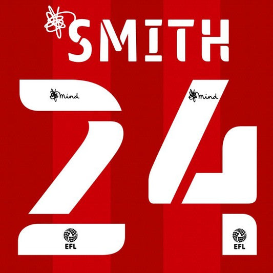 BRISTOL 2020 2021 OFFICIAL SMITH 24 HOME PLAYER SIZE NAME SET