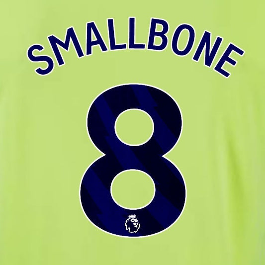 2024 2025 OFFICIAL SOUTHAMPTON SMALLBONE 8 BLUE AWAY PLAYER SIZE NAME SET